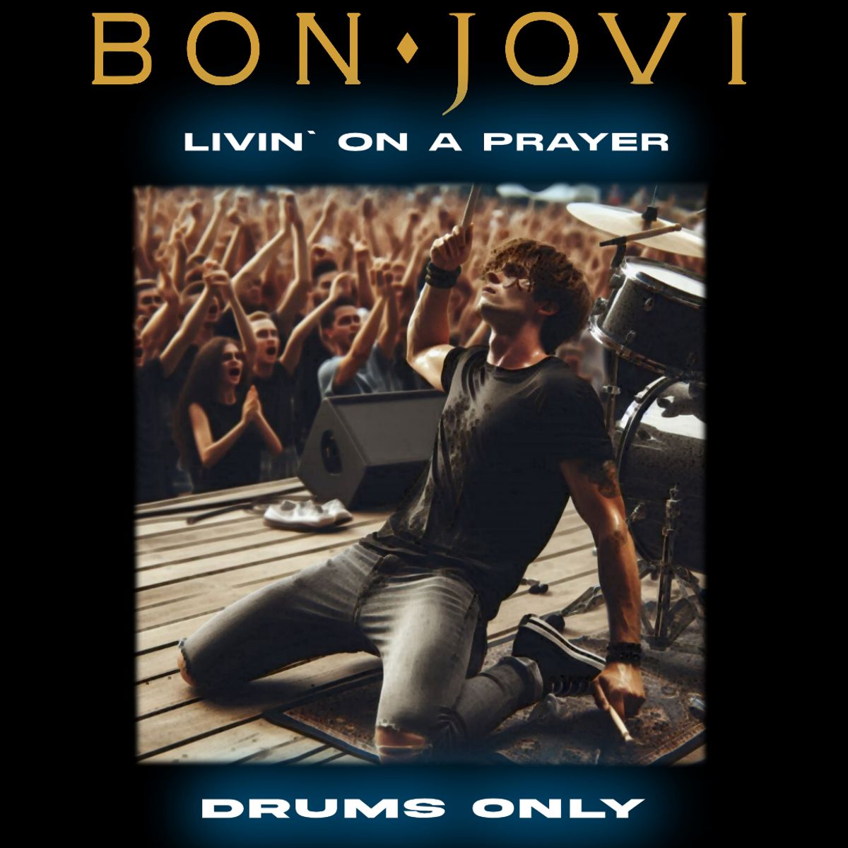 Bon Jovi - Livin' On A Prayer (Drums Only)